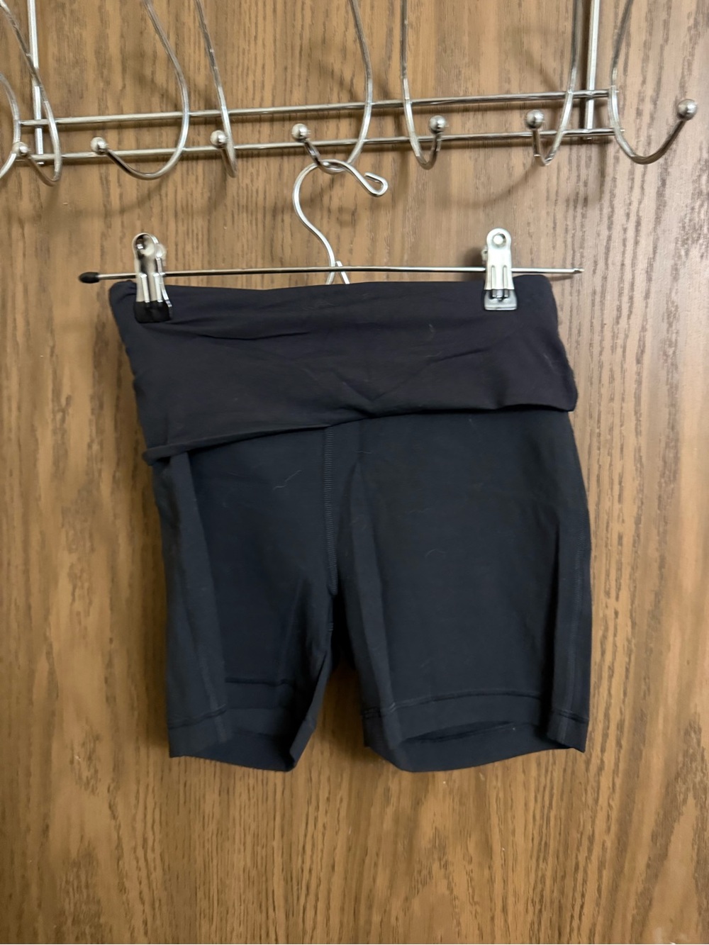 Lululemon Align Black Women's Fold-Over Waist Athletic Shorts